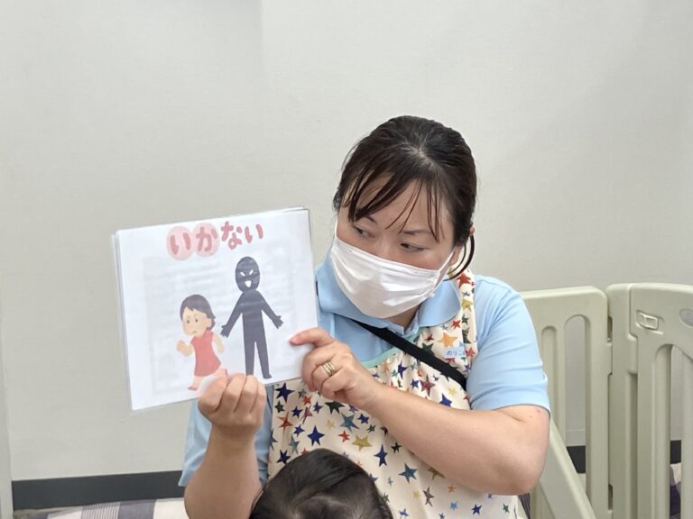 避難訓練をしましたよ。